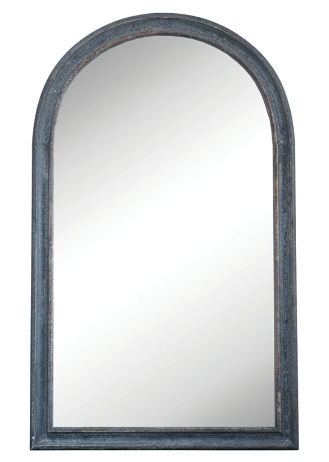 Distressed Framed Wall Mirror