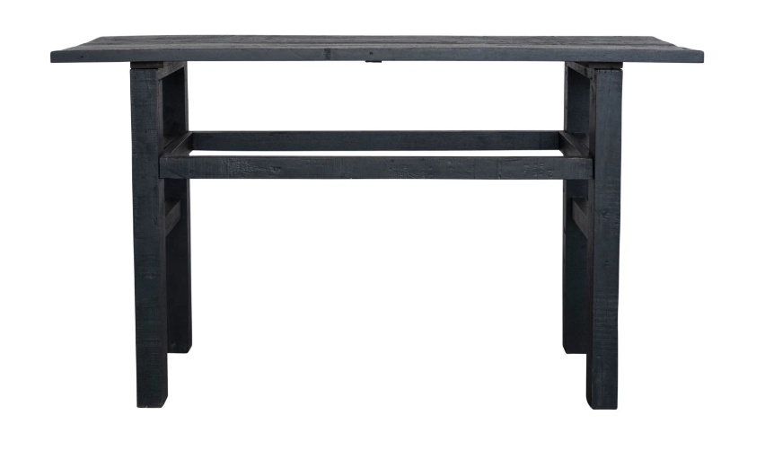 Black Reclaimed Wood Console Table