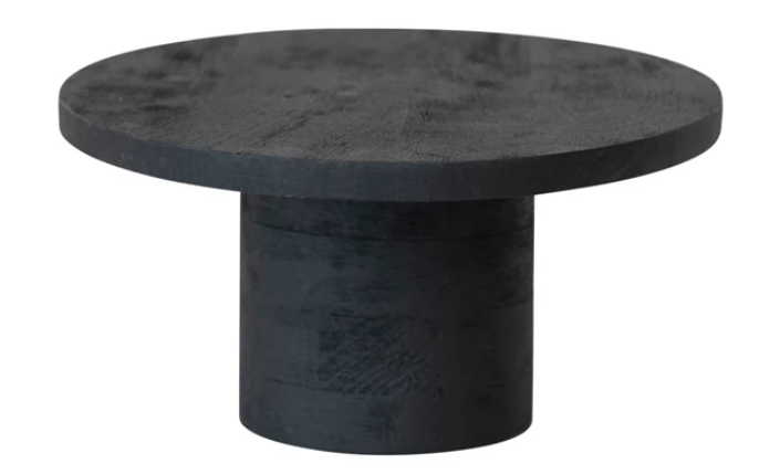 Black Mango Wood Pedestal