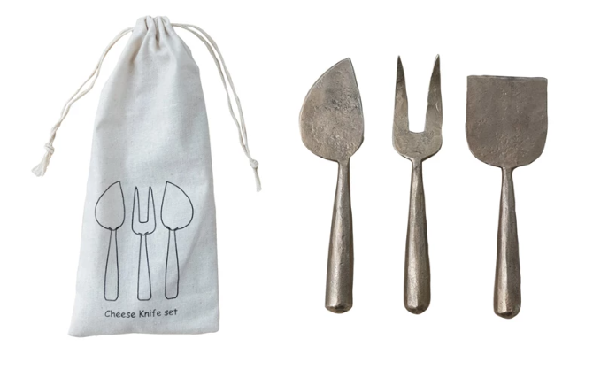 Hand-Forged Metal Cheese Servers
