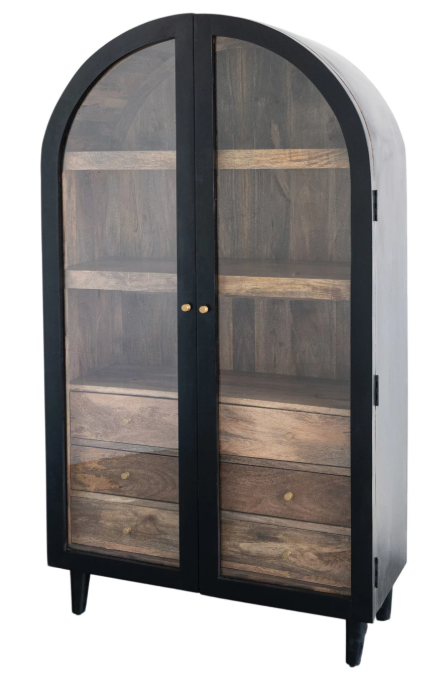 Mango Wood Arched Cabinet