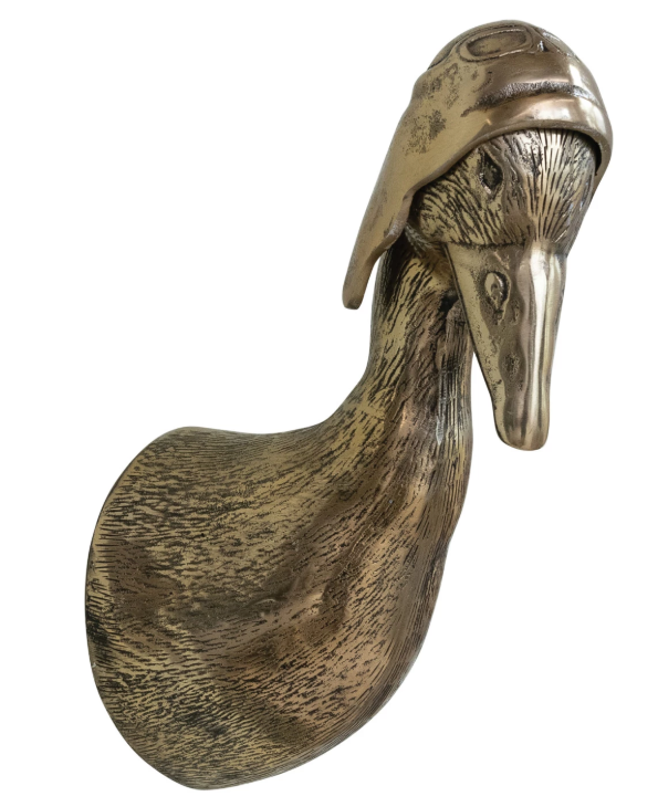 Aluminum Duck Head w/ Hat