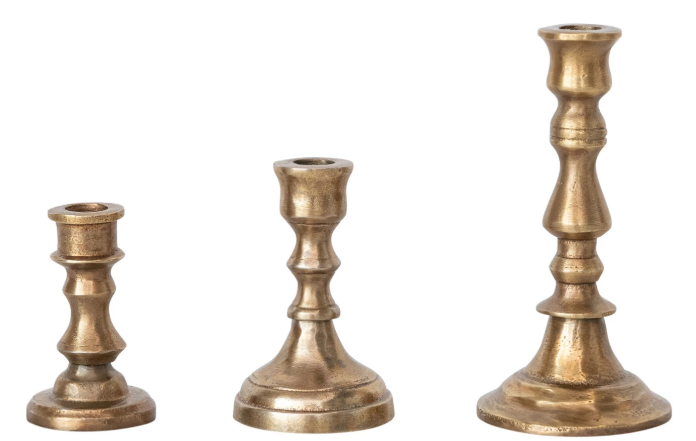 MD Aluminum Taper Holder -ANTIQUE BRASS
