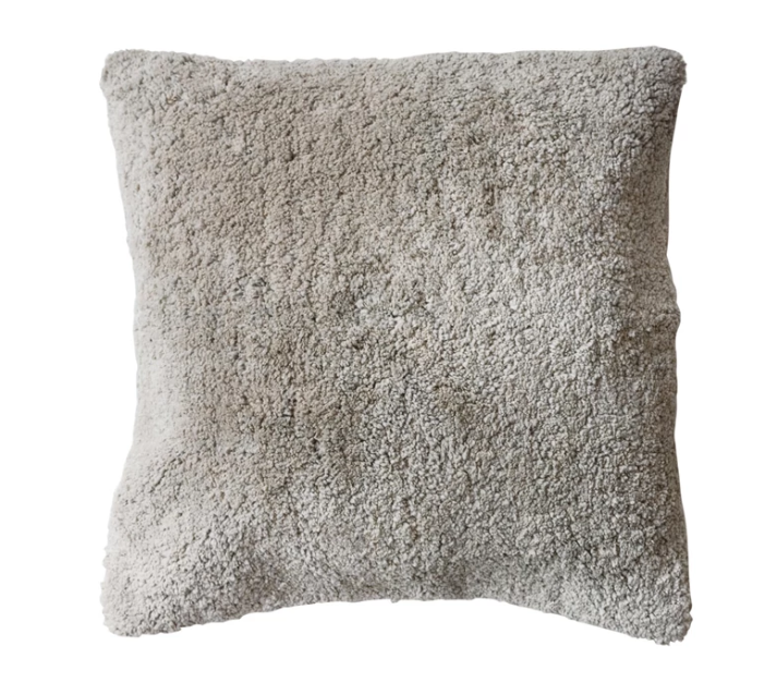 20" Square Cotton Tufted Pillow