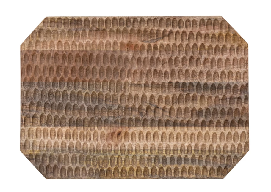 Carved Mango Wood Tray