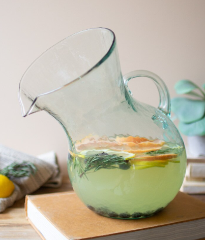 Glass Tilted Pitcher