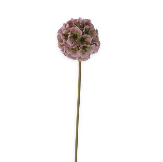 22" Light Purple Scabiosa Pod Stem
