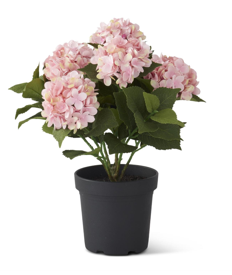 Faux Potted Hydrangea