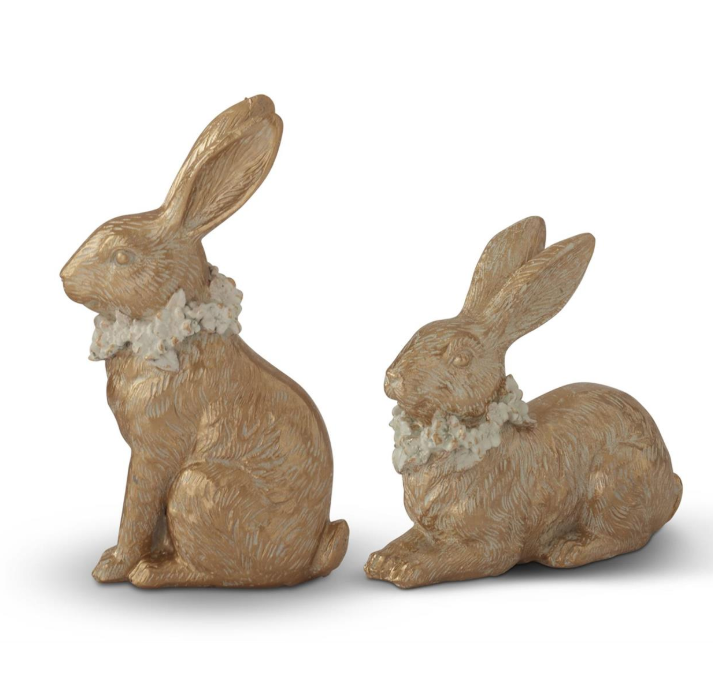 Gold Easter Bunny - 2 STYLES