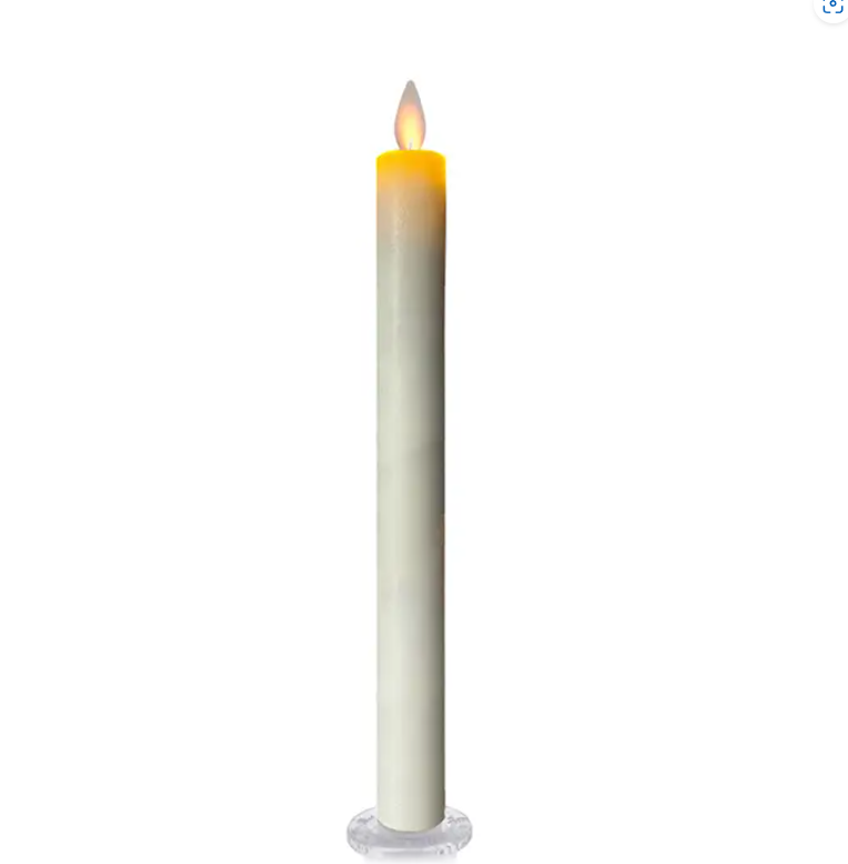 12" Flameless Flickering Taper Candle
