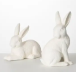 White Astrex Bunny Figurines