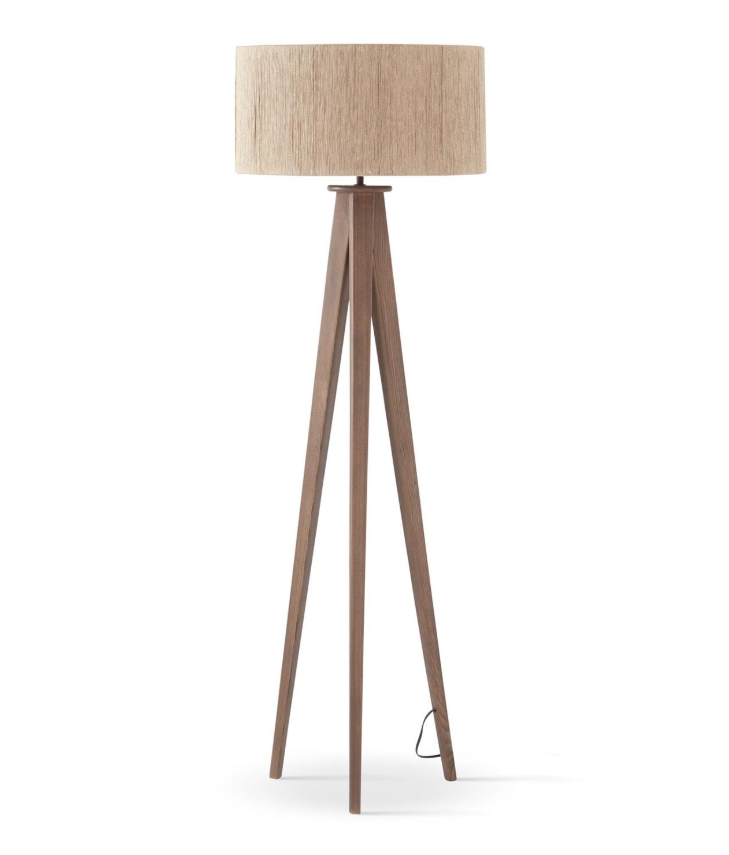 60" Tripod Floor Lamp w/ Jute Shade