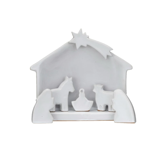 Stoneware Nativity