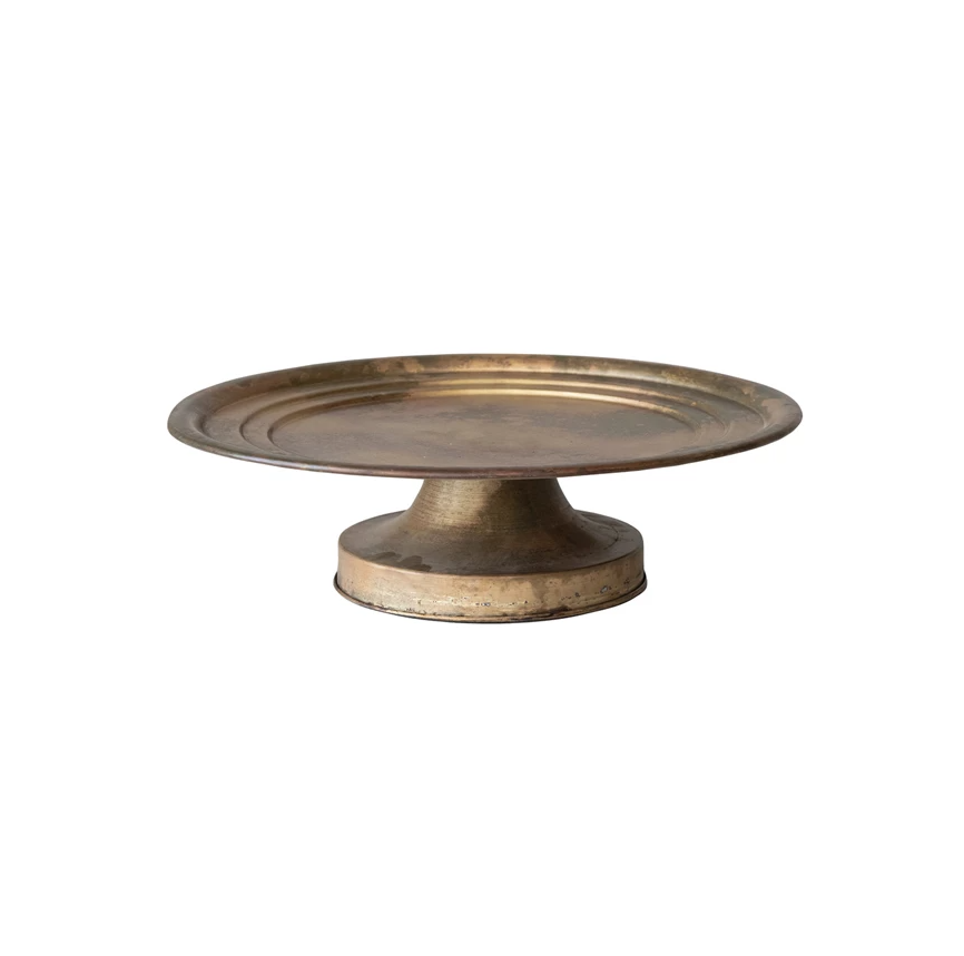 Antique Brass Metal Pedestal