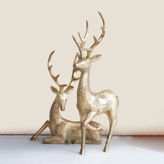 Gold Resin Deer - 2 Styles
