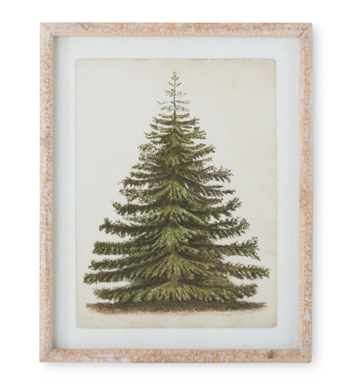 Natural Wood Frame Pine Tree - STYLE 4