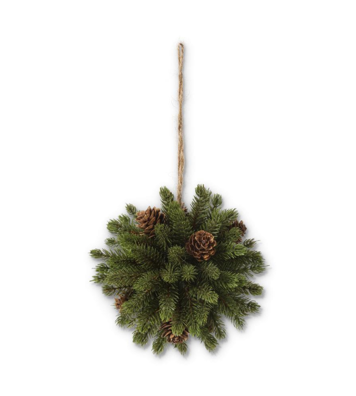 Pine Ornament w/ Pinecones