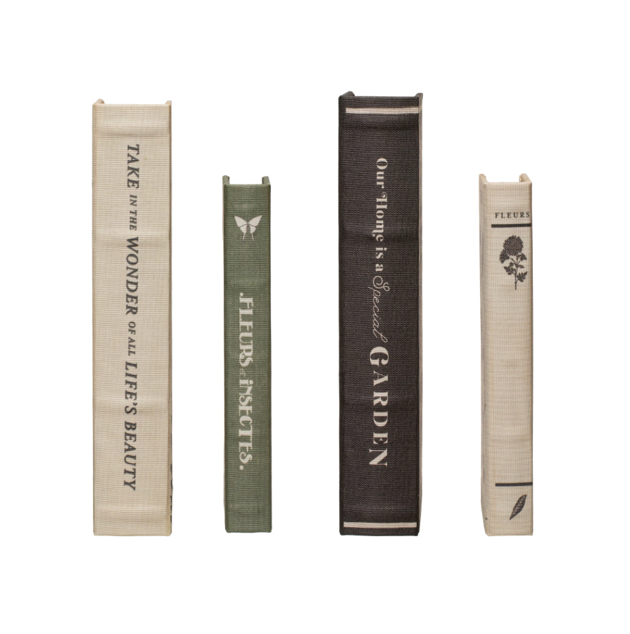 Canvas Book Storage Box - SM Fleur/Insectes