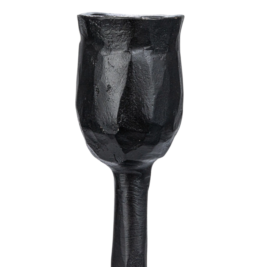 Hand-Forged Cast Iron Taper Holder