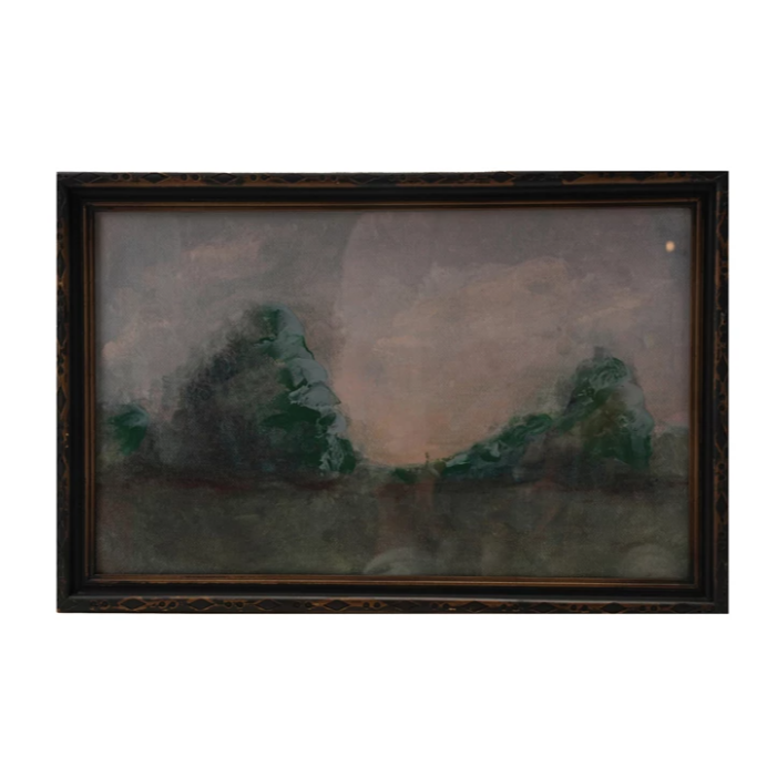 Wood Framed Landscape Wall Art