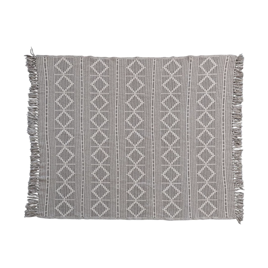 Diamond Cotton Jacquard Throw