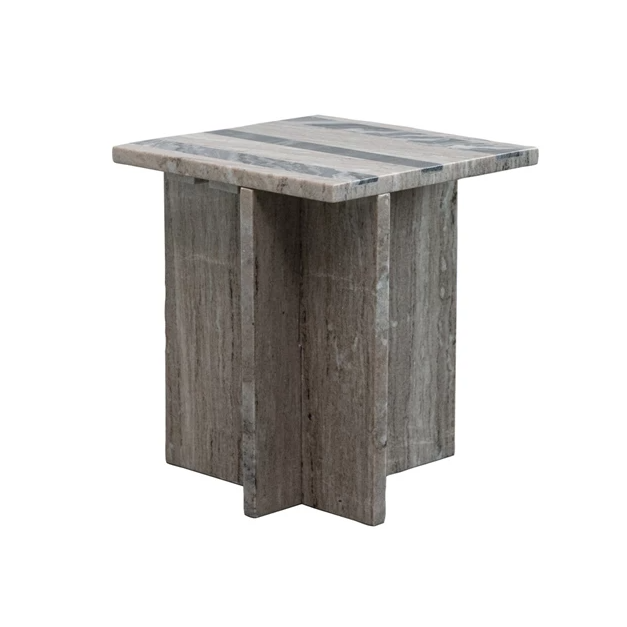 Marble Interlocking Side Table