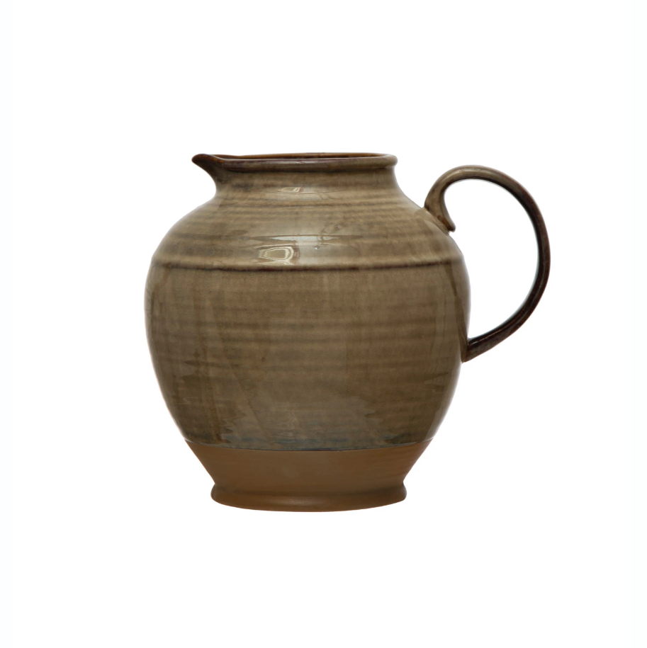 2.5QT Stoneware Pitcher