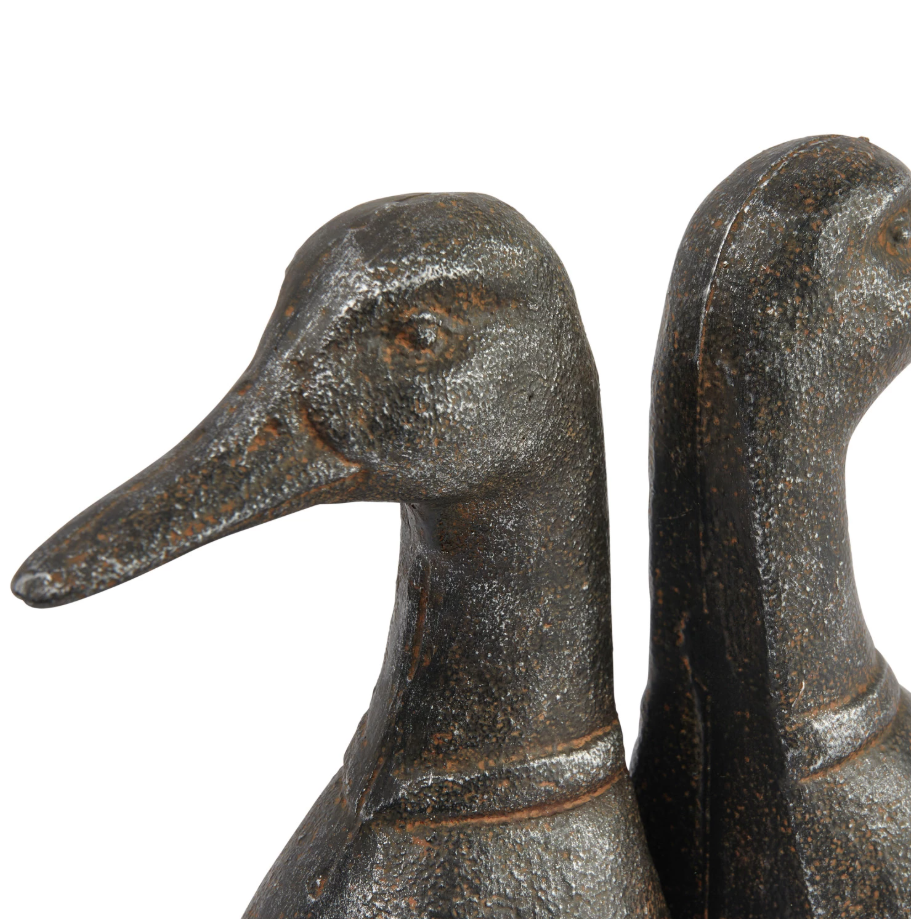 Cast Iron Duck Head Bookend - SET OF 2