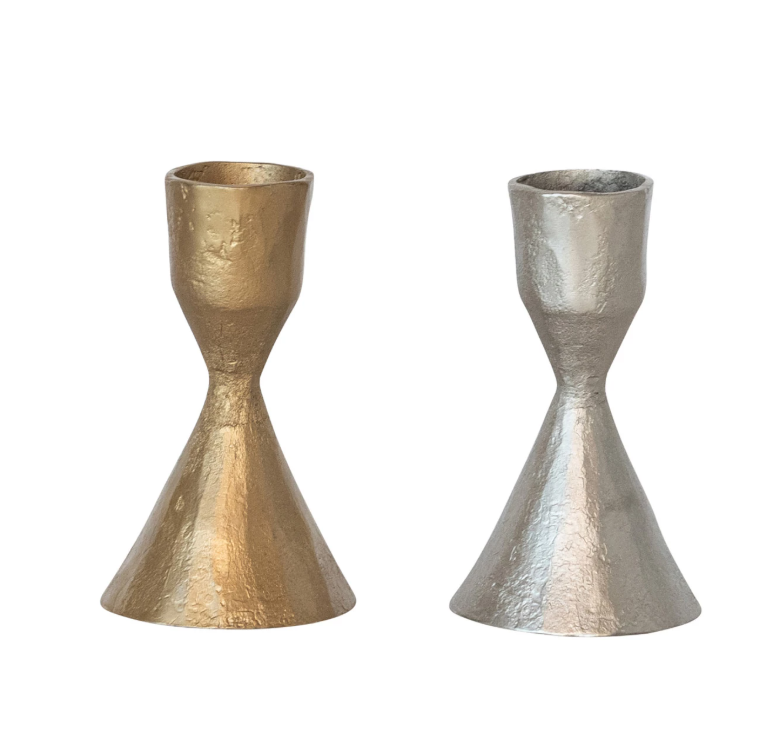 Hand-Forged Cast Iron Taper Holder - GOLD