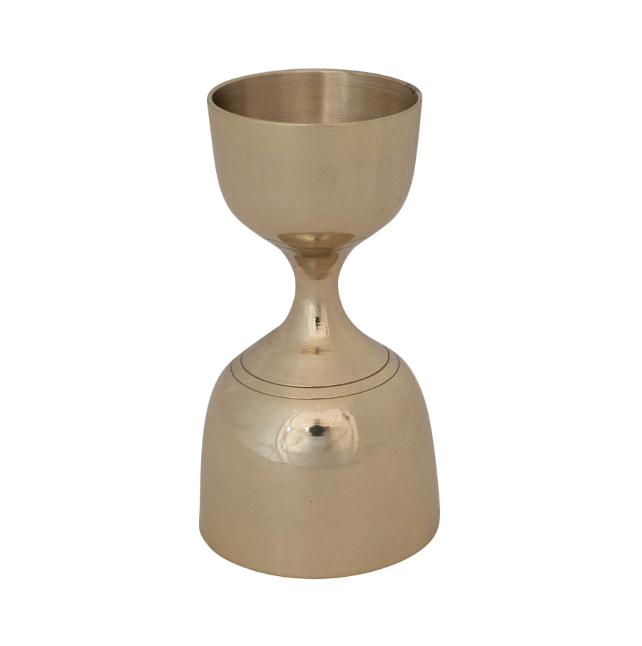 1oz/2oz Brass Double Sided Cocktail Jigger