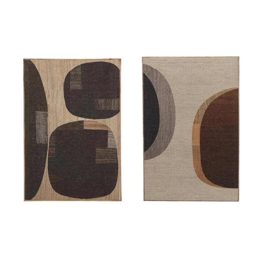Framed Fabric Wall Décor