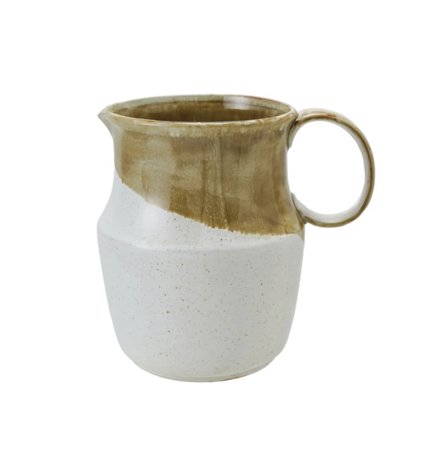 Brown & White Pitcher