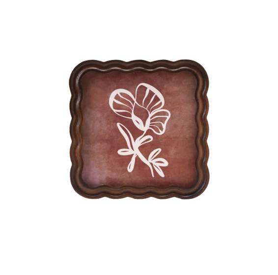 Rubberwood Scallop Frame 8x8