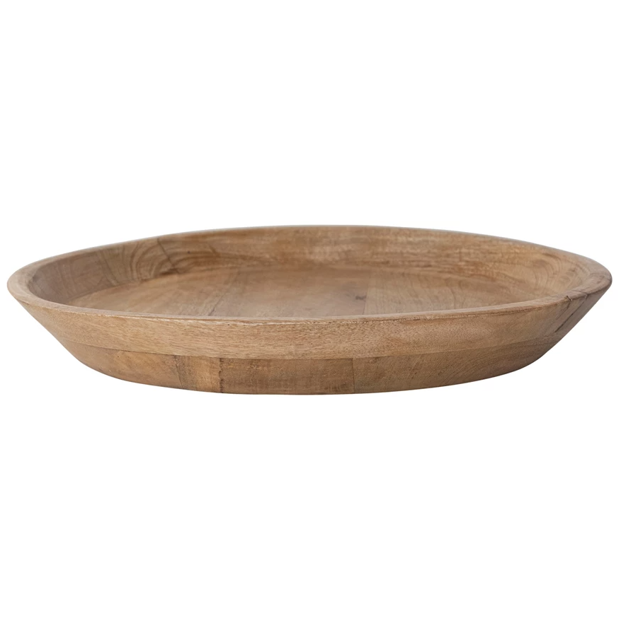 19.5" RND Mango Wood Tray