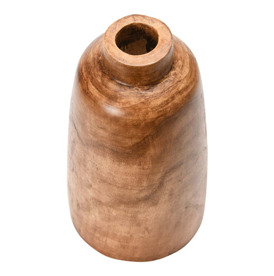Paulownia Wood Vase - Walnut