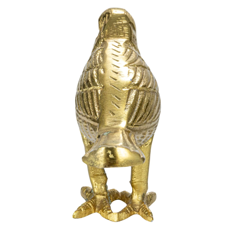 Gold Cast Aluminum Bird