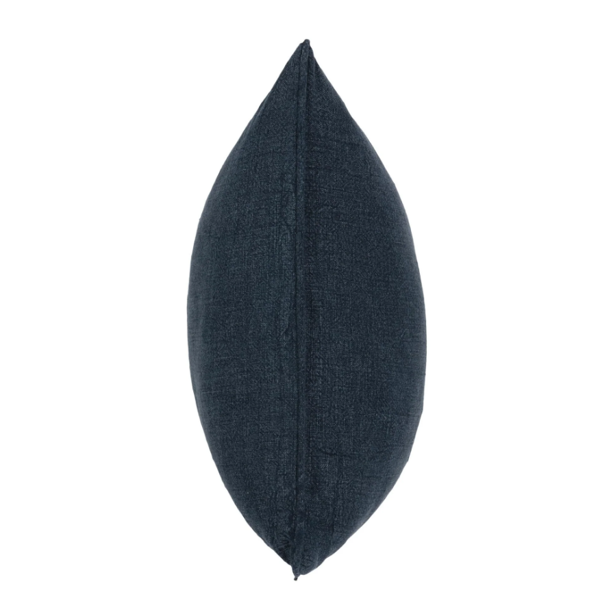 22" Bedford Linen Pillow - Indigo