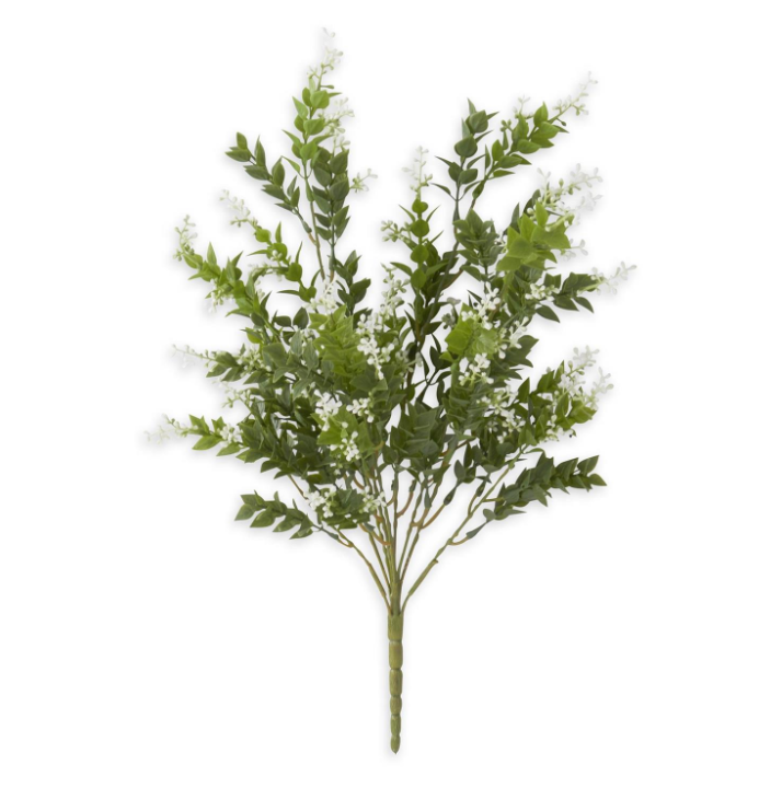 Mint Leaf & White Berries Bush