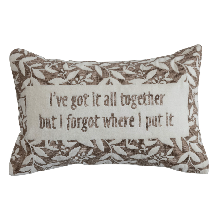 GOT IT TOGETHER - Velvet Lumbar Pillow