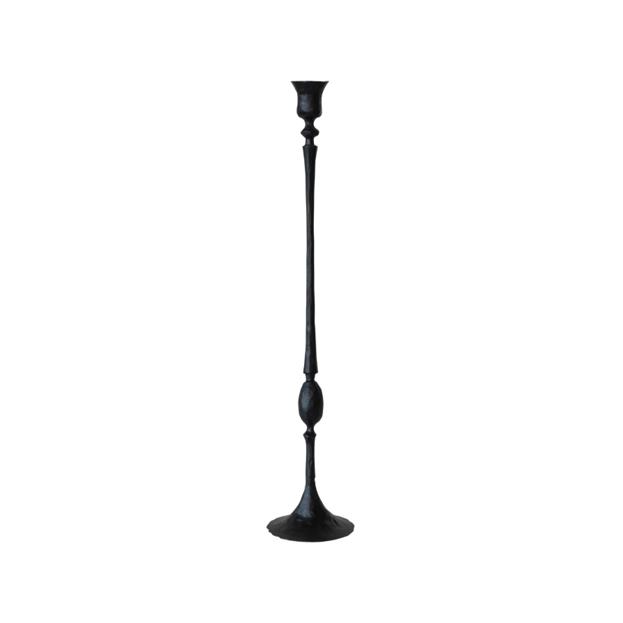 Hand-Forged Cast Iron Taper Holder