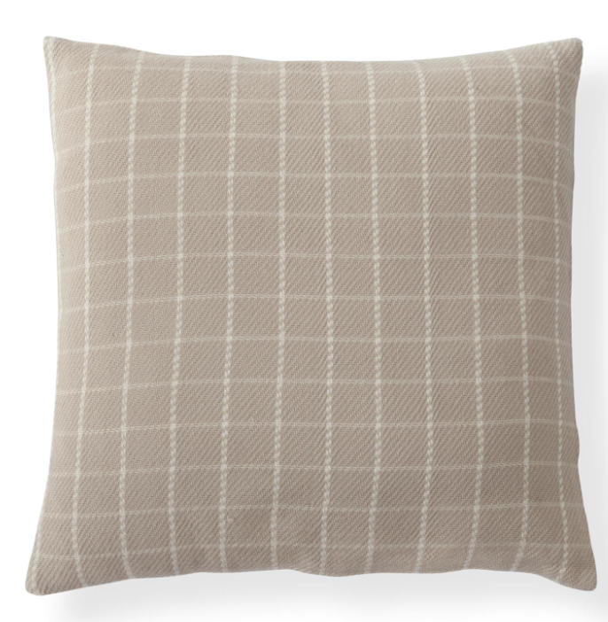 Merino Wool Plaid Pillow