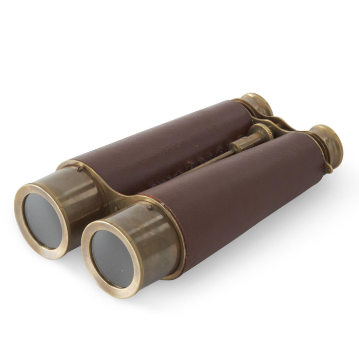 Brass + Vegan Leather Binoculars