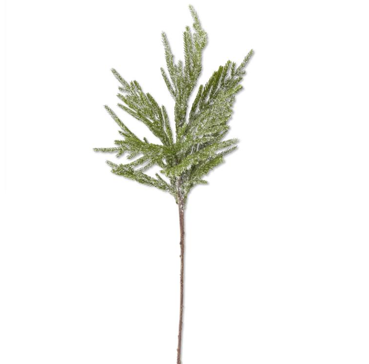 Icy Glitter Norfolk Pine Branch