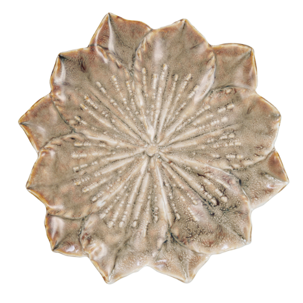 Stoneware Flower Plate