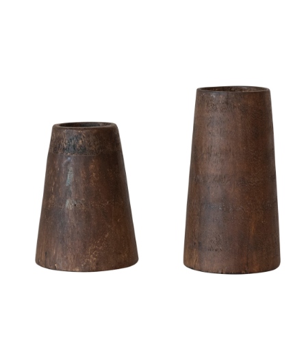 Found Wood Vase - Large