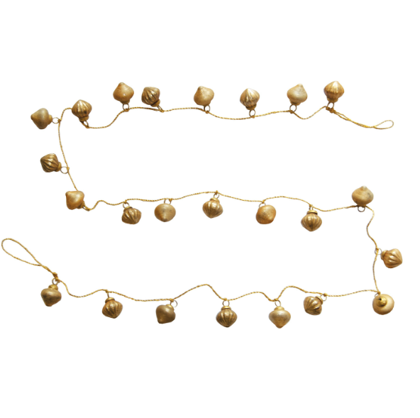 Gold Mercury Glass Ornament Garland