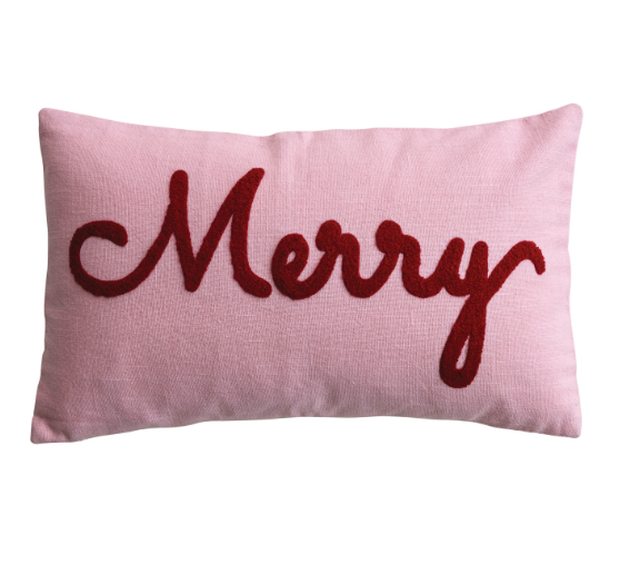Lumbar Pillow w/ Tufted "Merry"