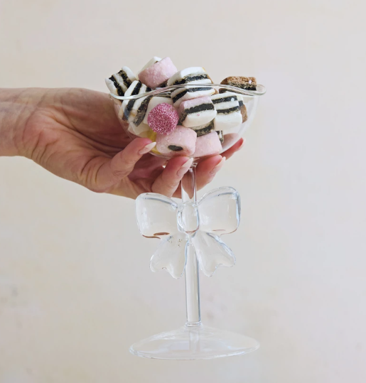 Glass Pedestal Bowl w/ Bow