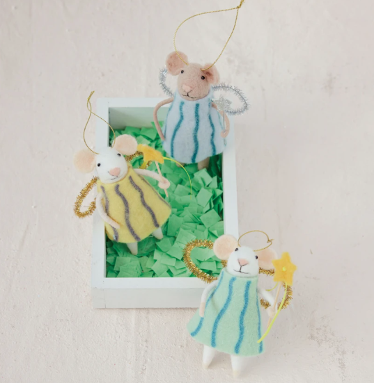 Felt Fairy Mouse Ornament - 3 Styles
