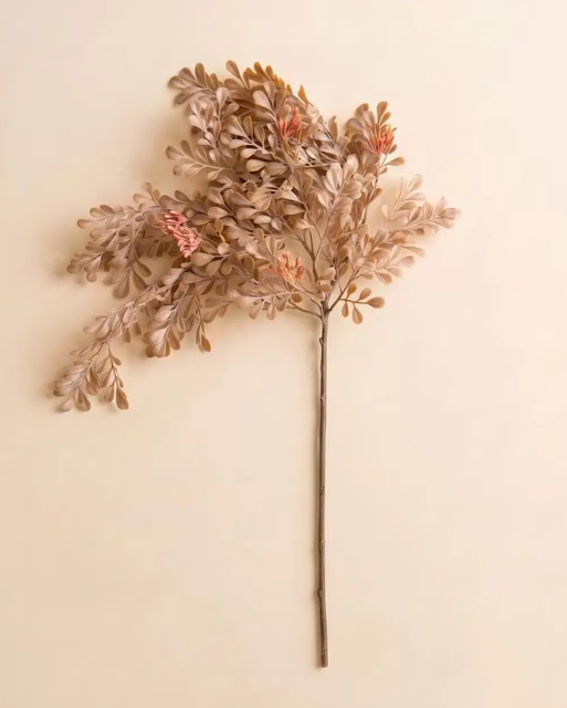 Artificial Seeded Dusty Foliage Spray